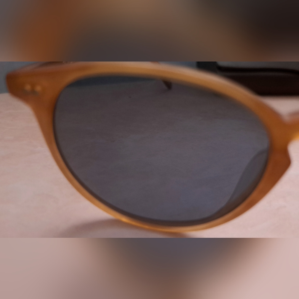Oliver Peoples Riley Sun – Honey Amber Blue Glass Lenses - Picture 12 of 16